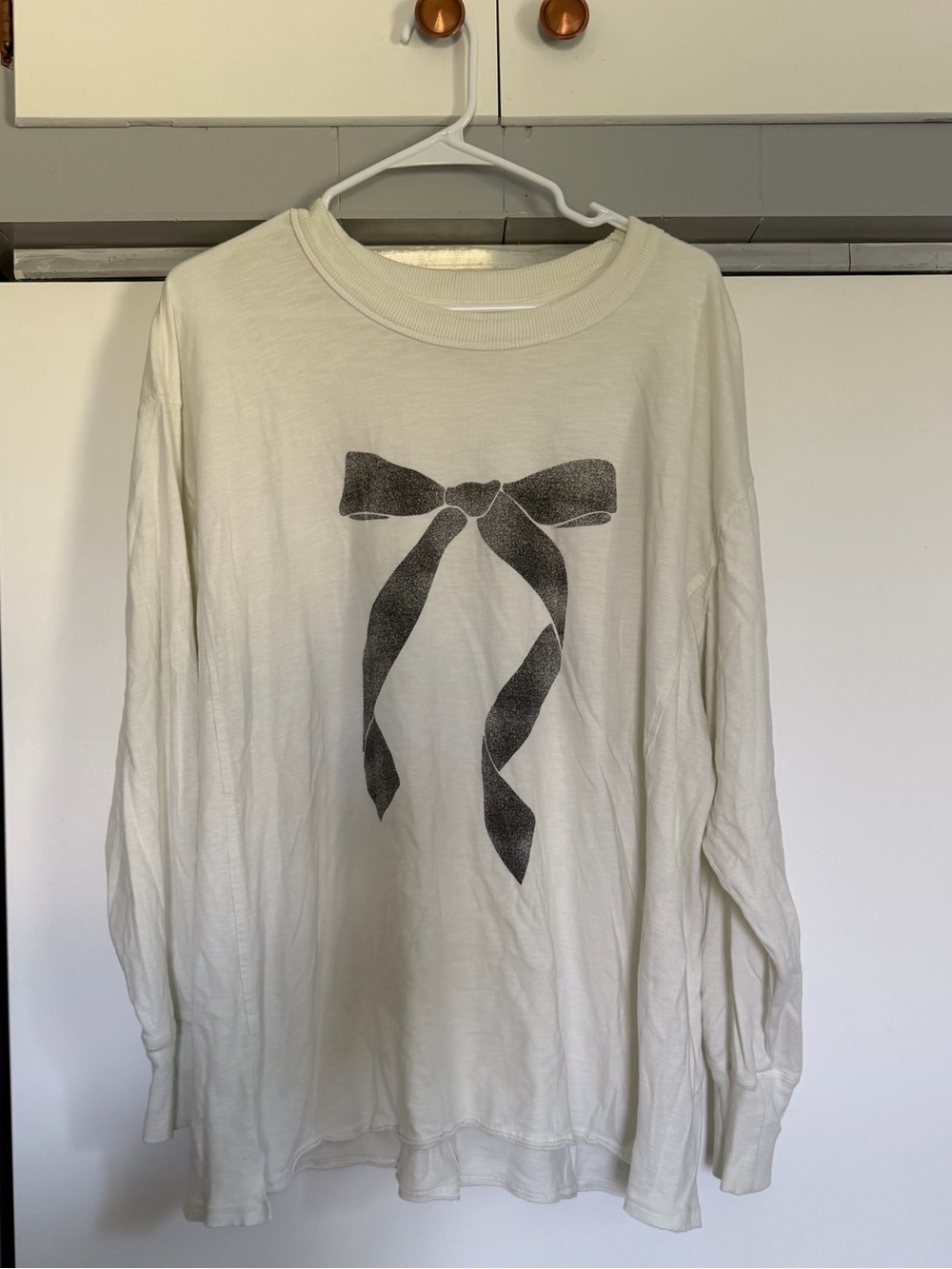 Aerie Long Sleeve Bow Shirt